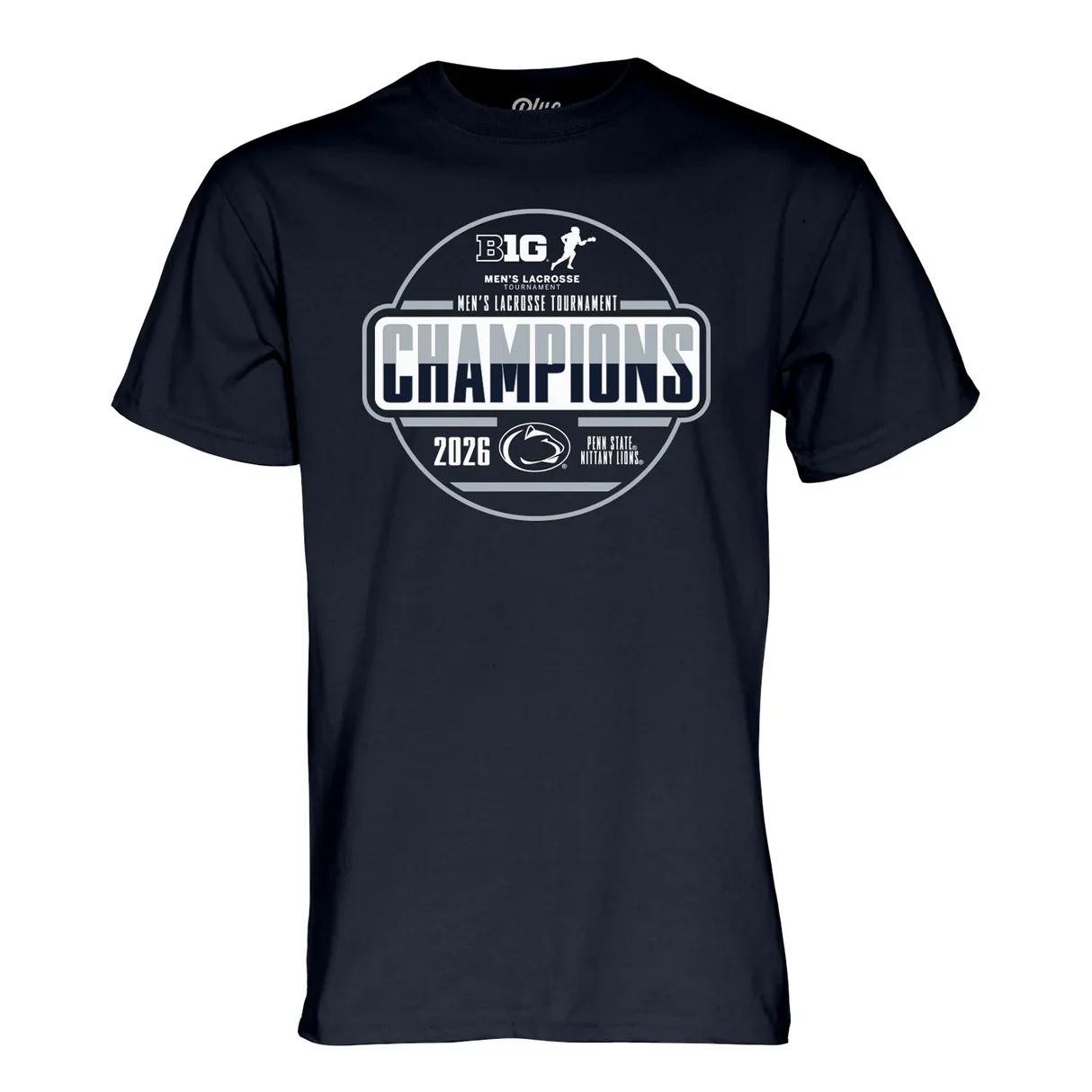Penn State 2026 B1G Men's Lacrosse Champions T-Shirt - Image 2