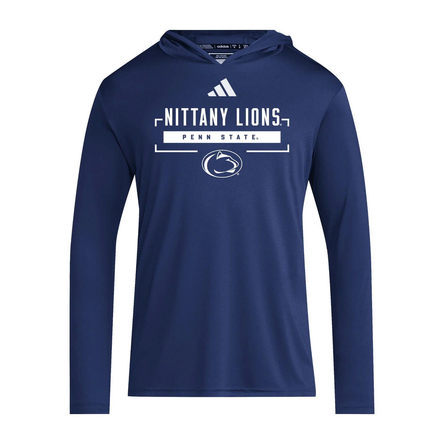 Penn State adidas D4T Lightweight Long-Sleeve Hoodie - Image 2