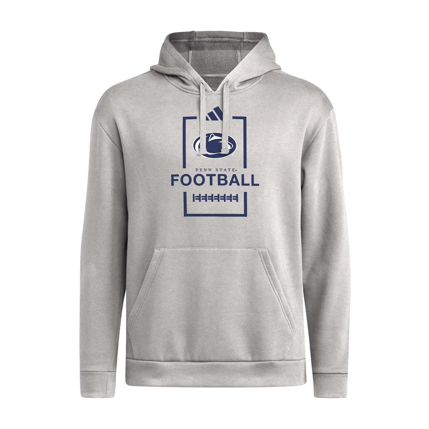 Penn State adidas Football Laces Fleece Hooded Sweatshirt - Image 3
