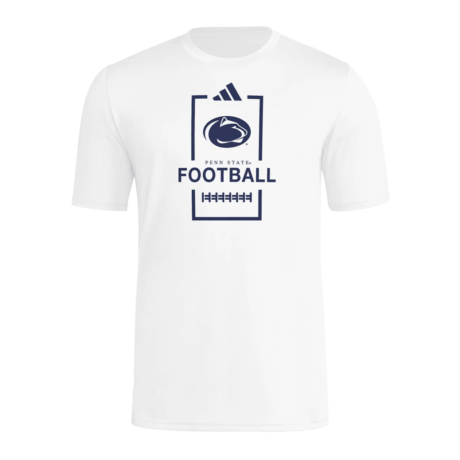 Penn State adidas Pregame Football Laces Short Sleeve T-Shirt - Image 3