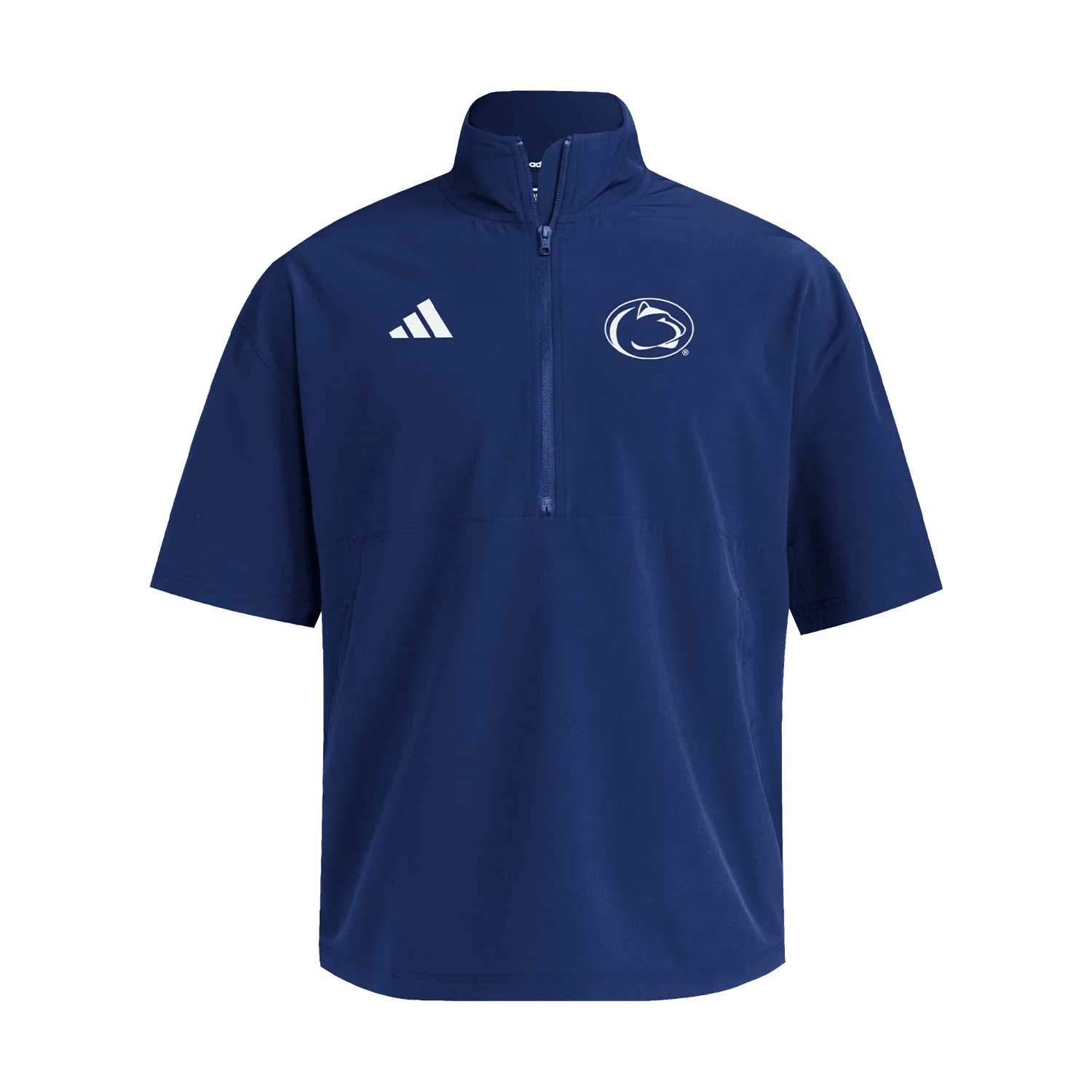 Penn State adidas Woven Short-Sleeve Quarter-Zip Jacket - Image 2