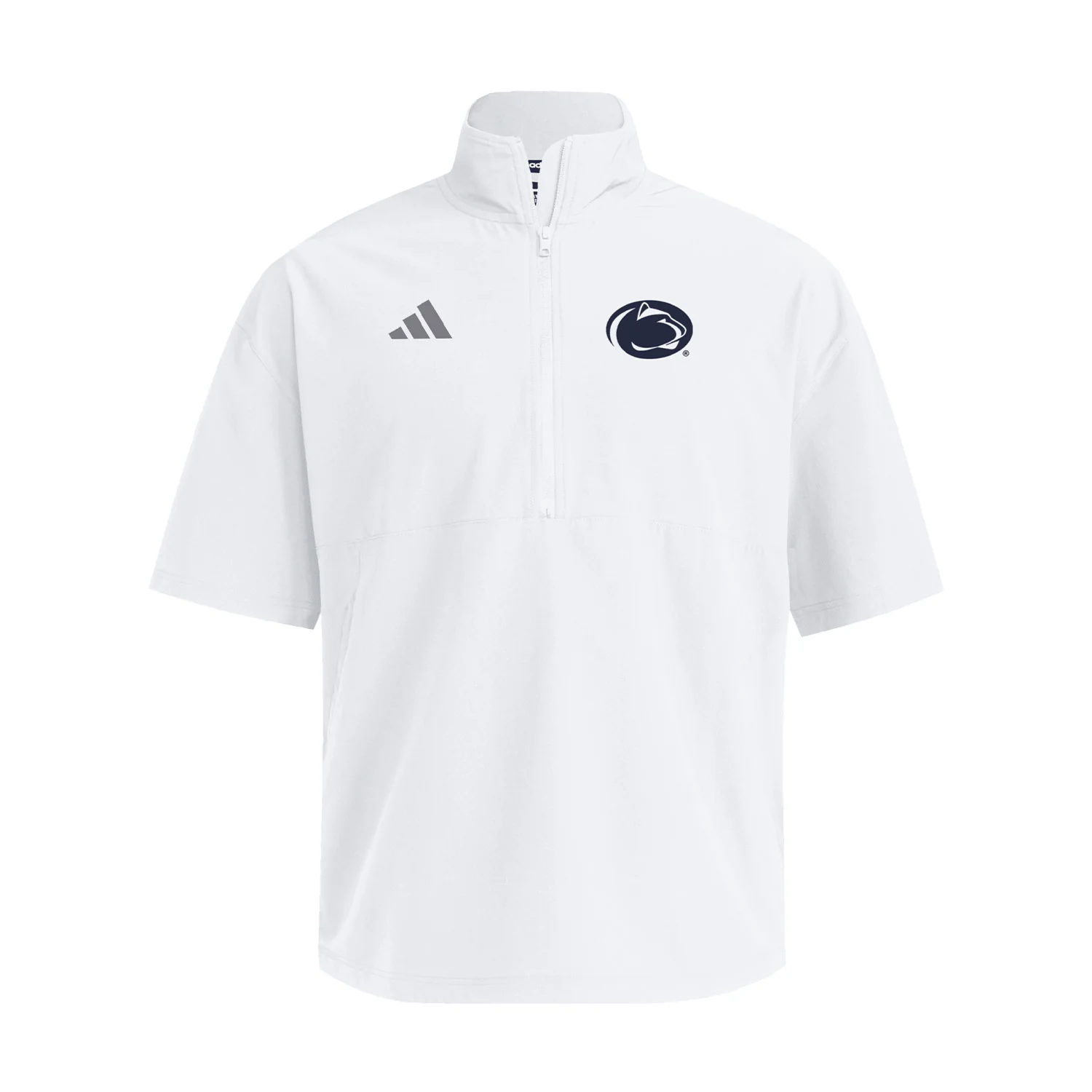 Penn State adidas Woven Short-Sleeve Quarter-Zip Jacket - Image 3