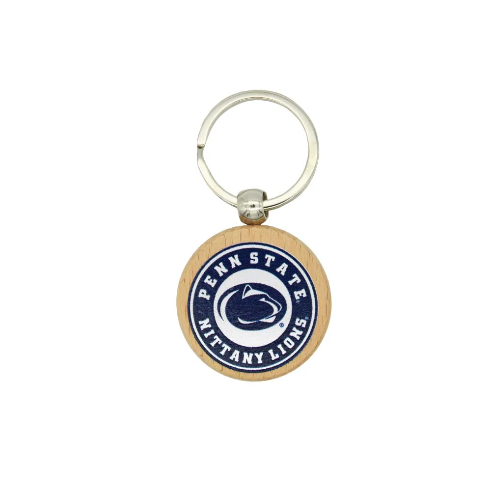 Penn State Bamboo Keychain