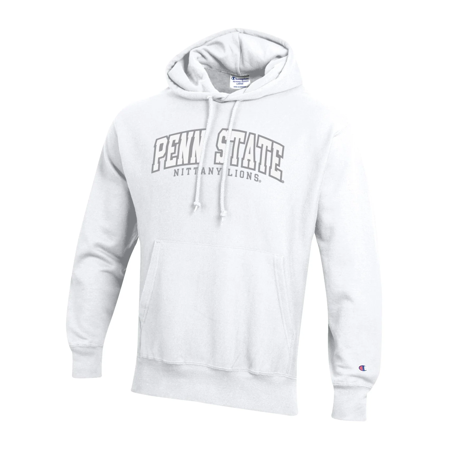 Penn State Champion White Arch Reverse Weave Hooded Sweatshirt