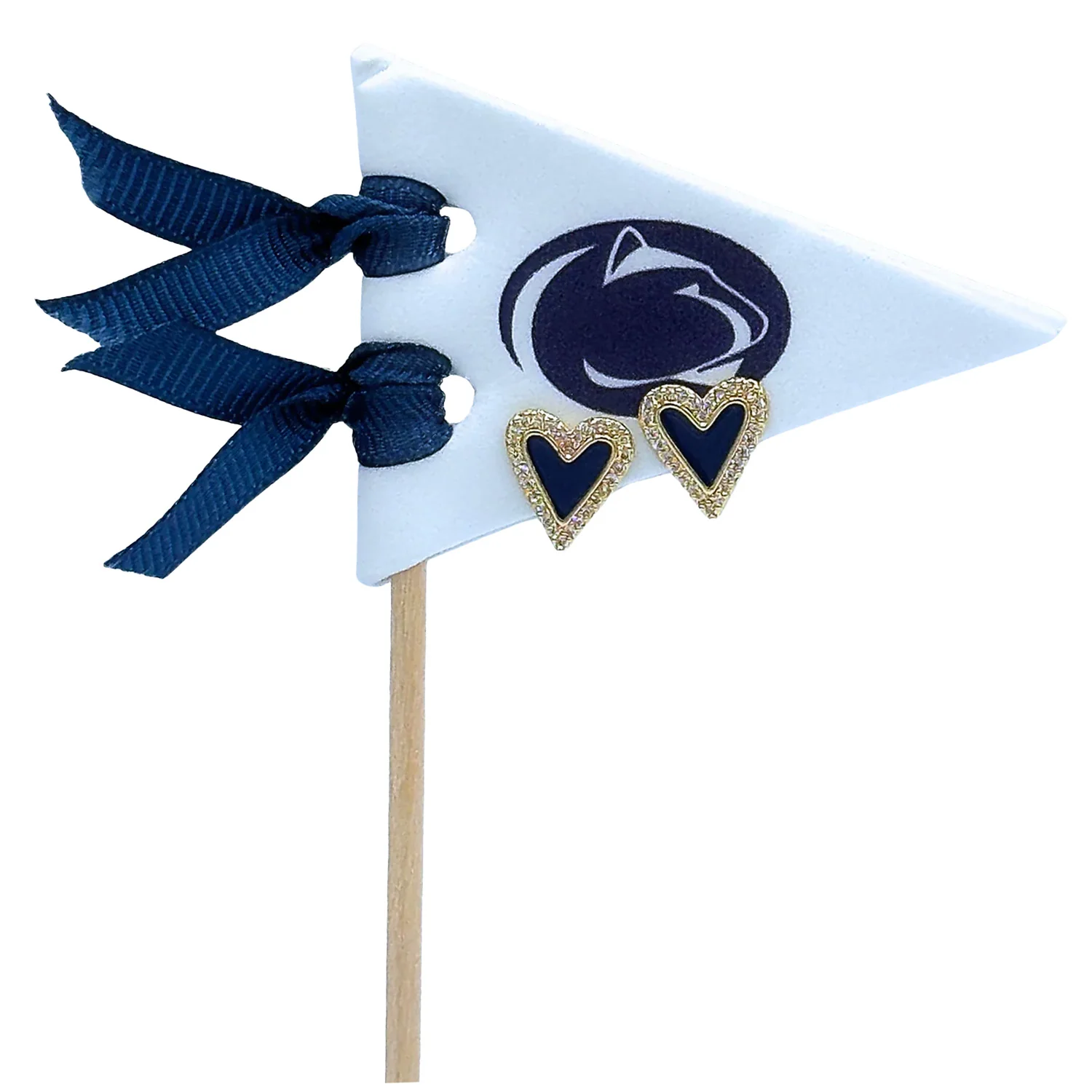 Penn State Heart Stud Earrings