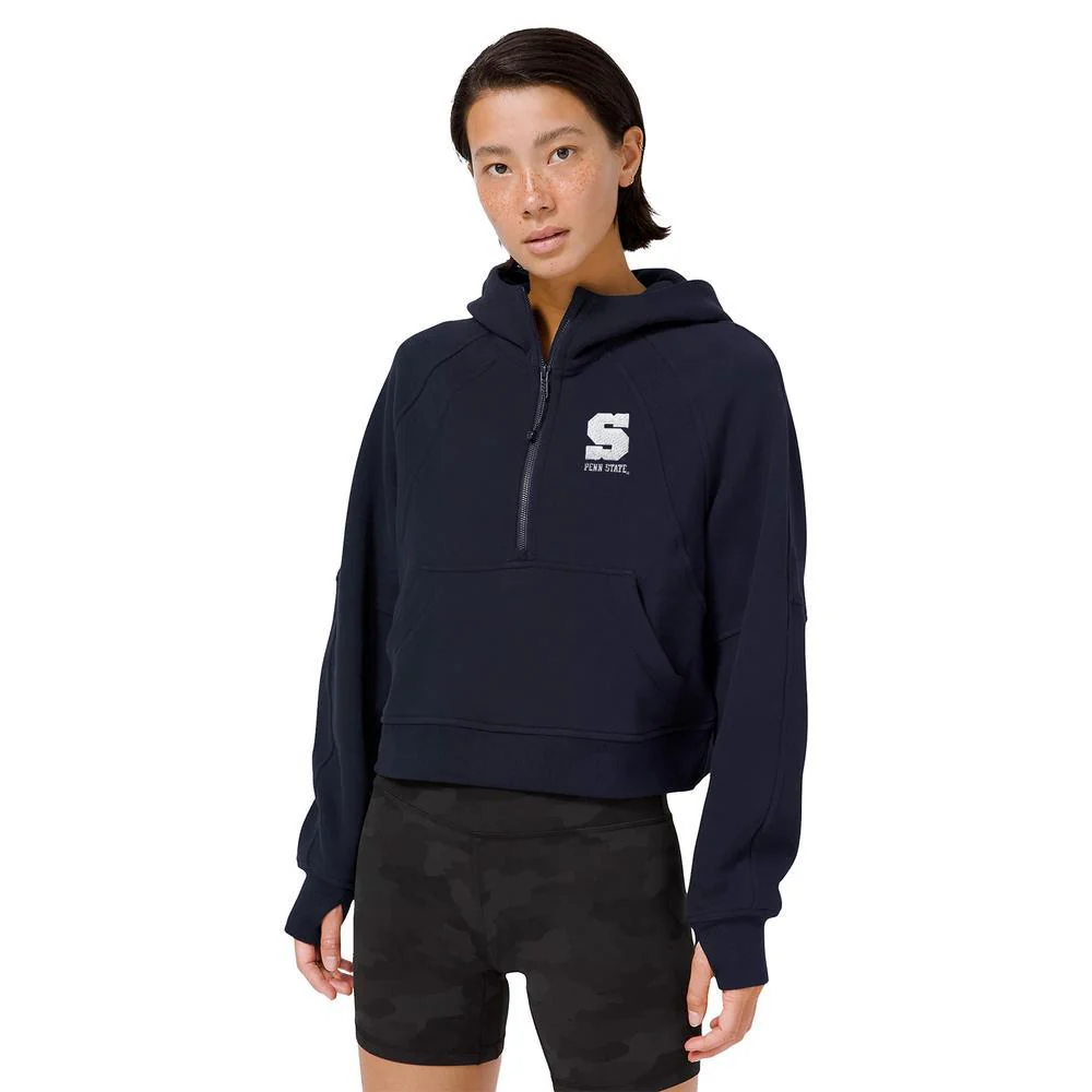 Penn State lululemon Women's Block "S" Half-Zip Oversized Scuba Hooded Sweatshirt - Image 2