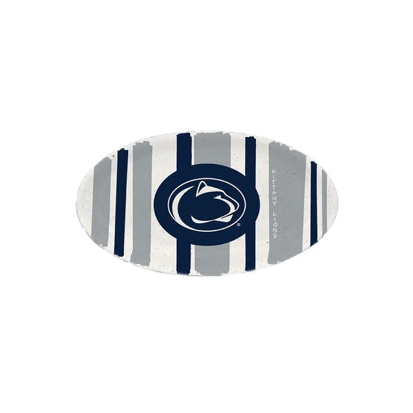 Penn State Melamine Stripe Oval Platter