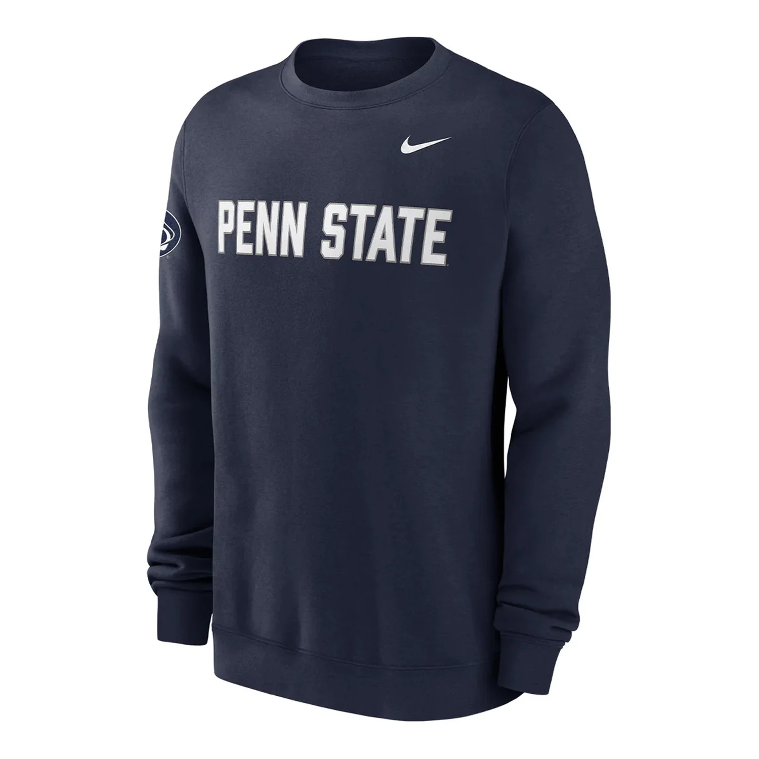 Penn State Nike Sideline Club Fleece Crew Sweatshirt - Image 2