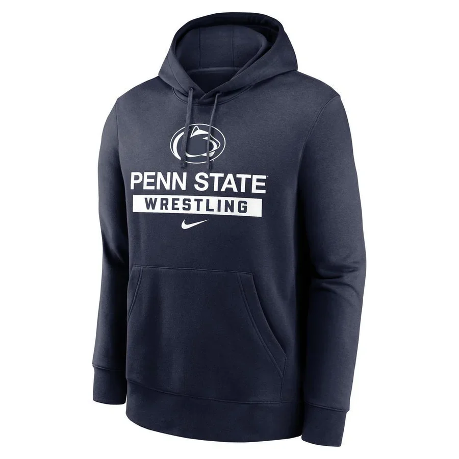 Penn State Nike Wrestling Fleece Hooded Sweatshirt - Image 2