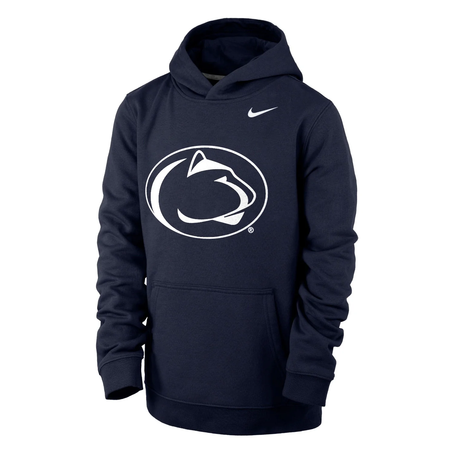 Penn State Nike Youth Club Fleece Hooded Sweatshirt - Image 2