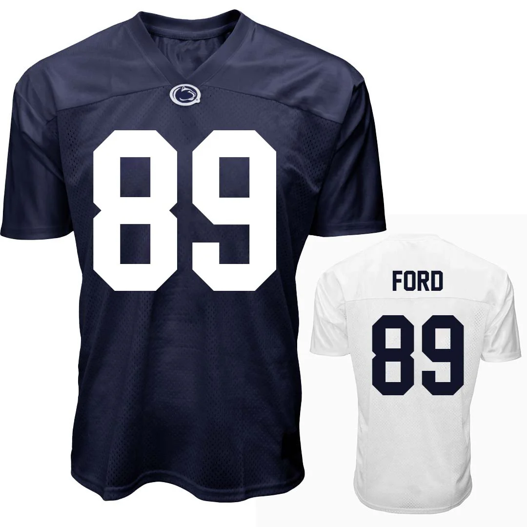 Penn State NIL Jackson Ford #89 Football Jersey