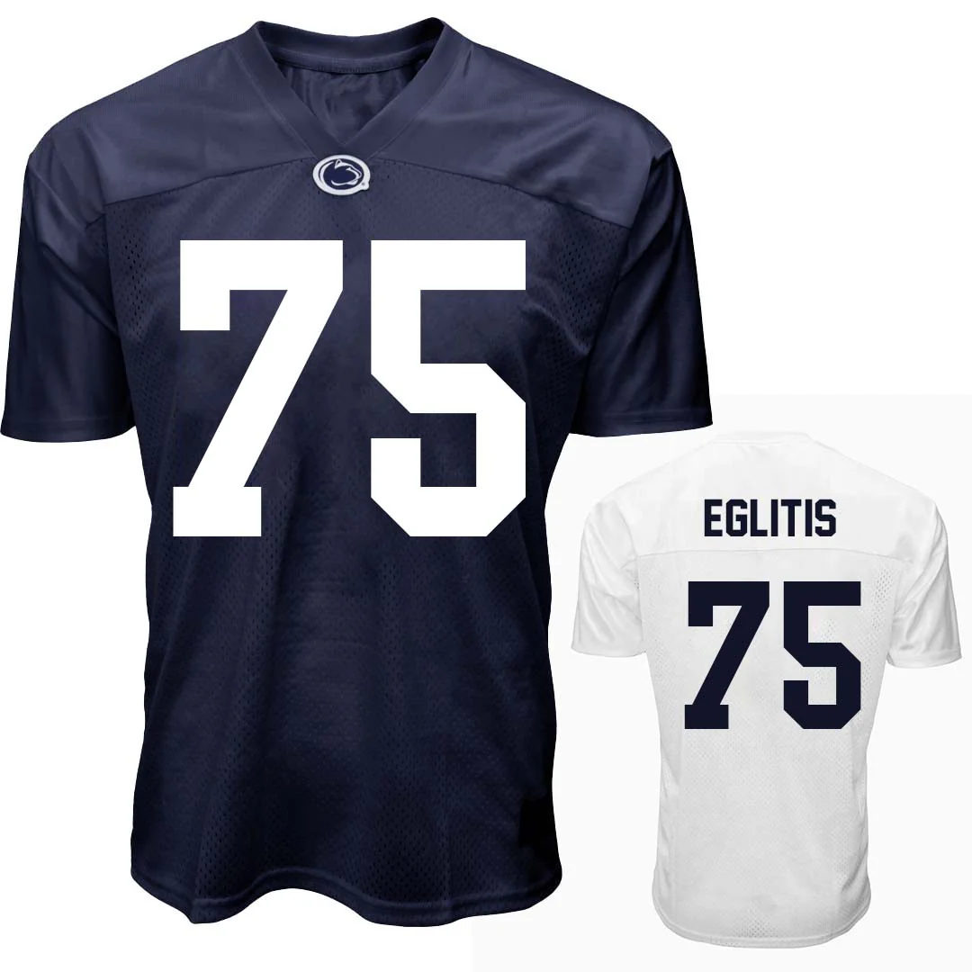 Penn State NIL Pete Eglitis #75 Football Jersey