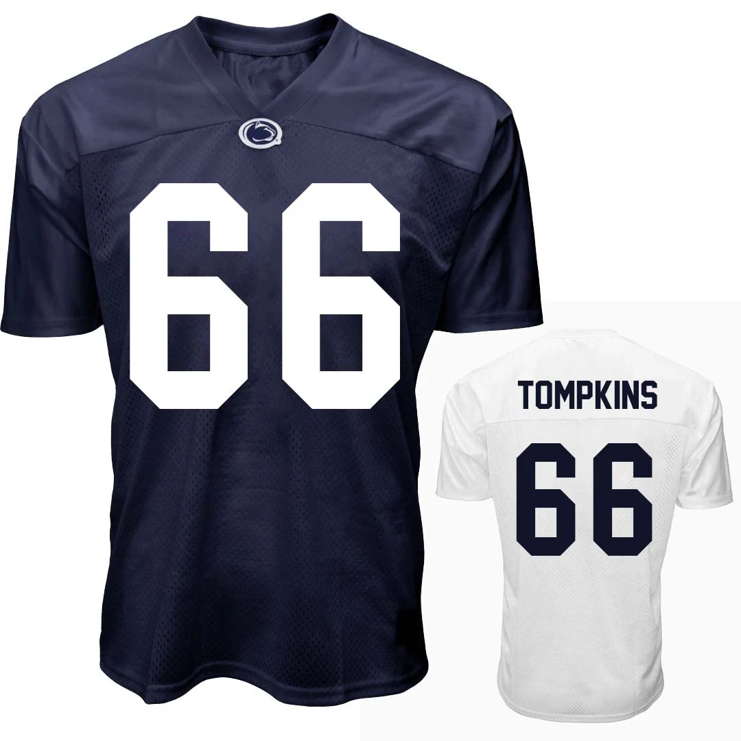 Penn State NIL Will Tompkins #66 Football Jersey