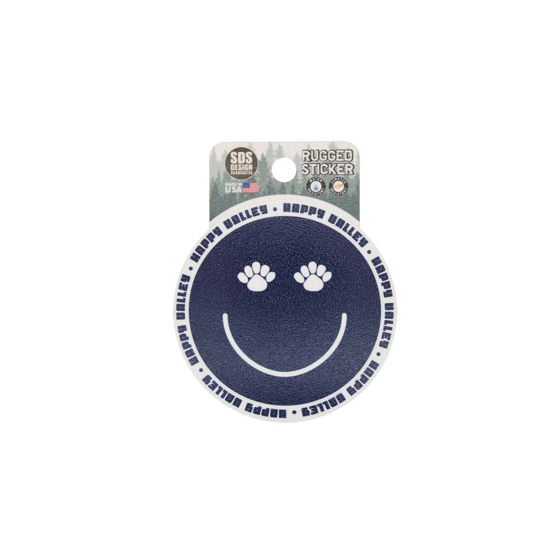 Penn State Smiley Paw Rugged Sticker