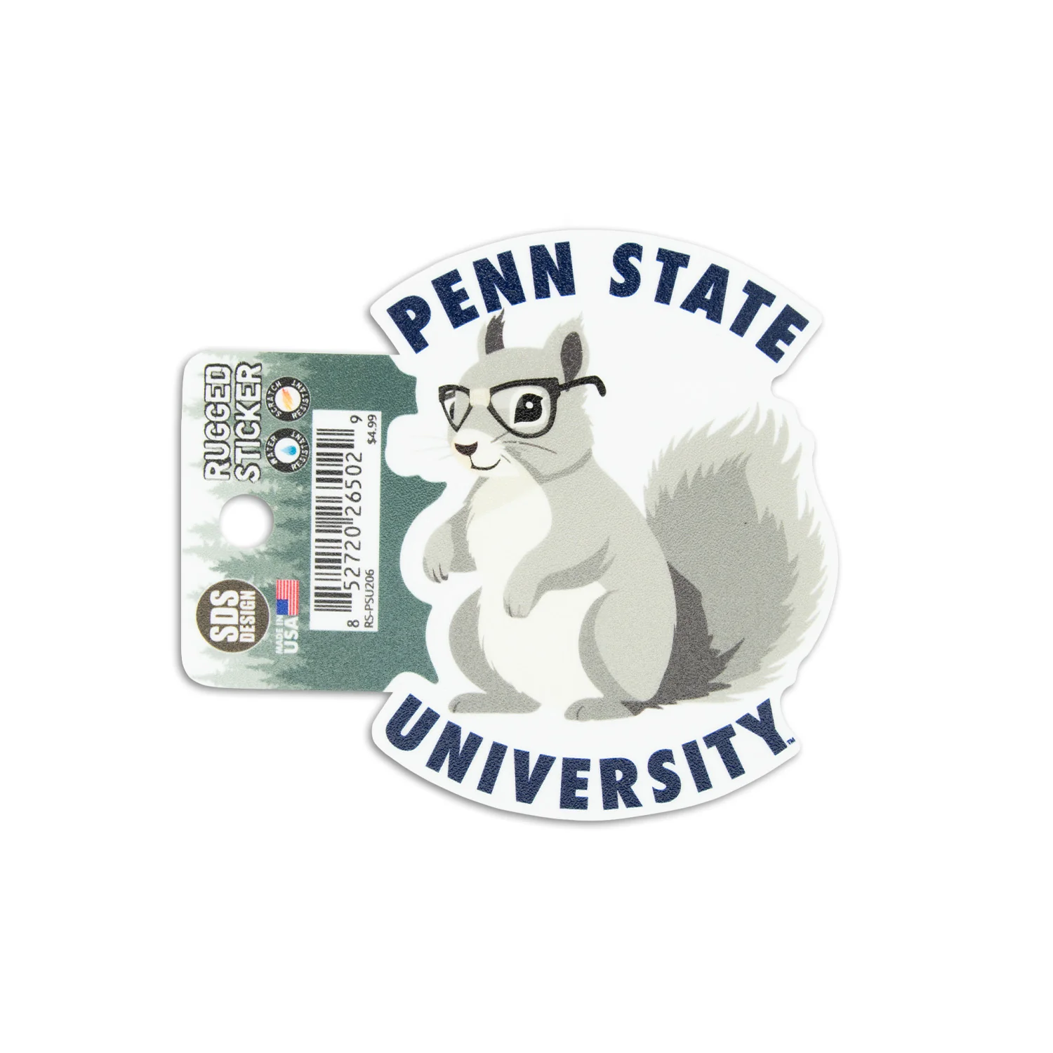 Penn State Squirrel Rugged Sticker