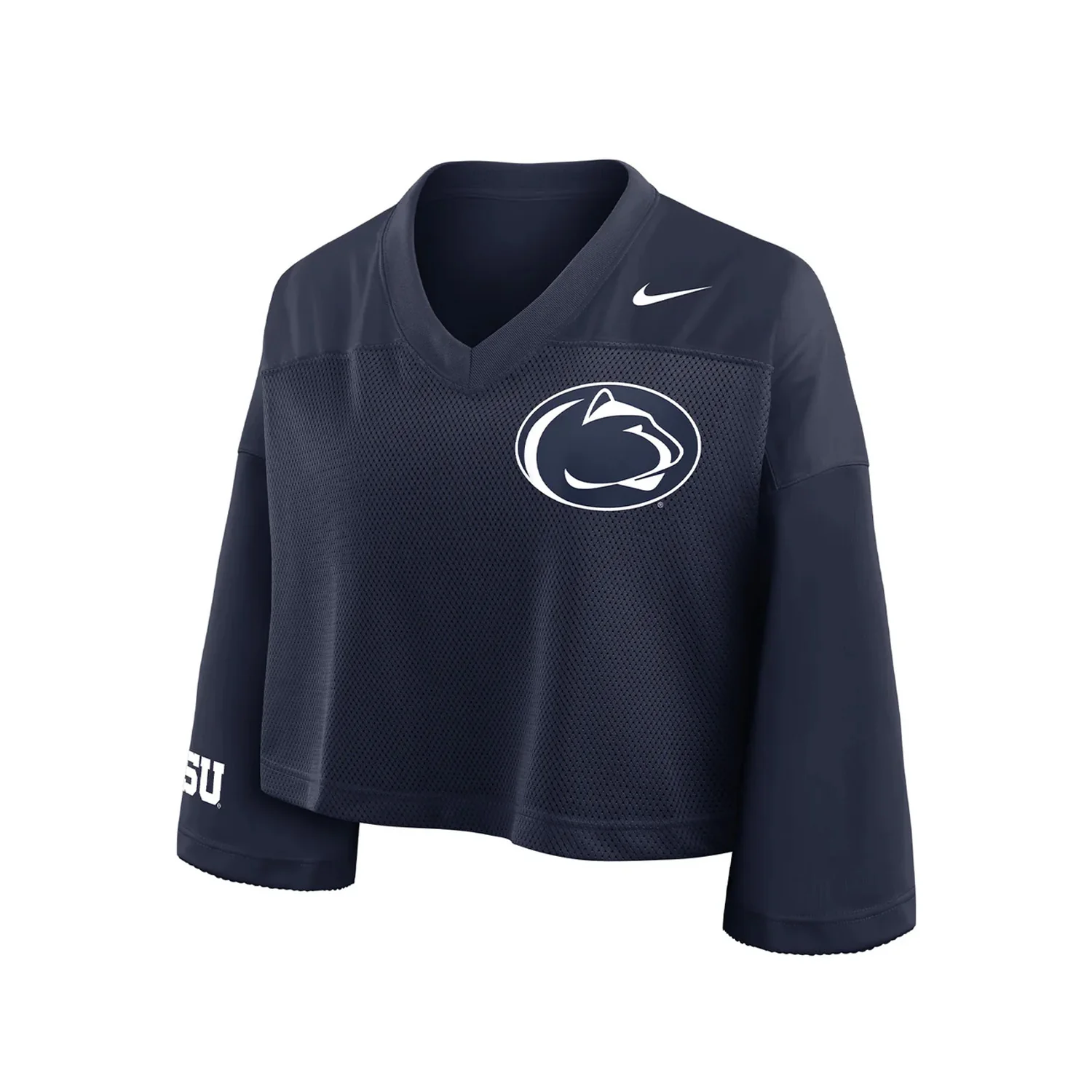 Penn State Women's Nike Cropped Football Jersey - Image 2