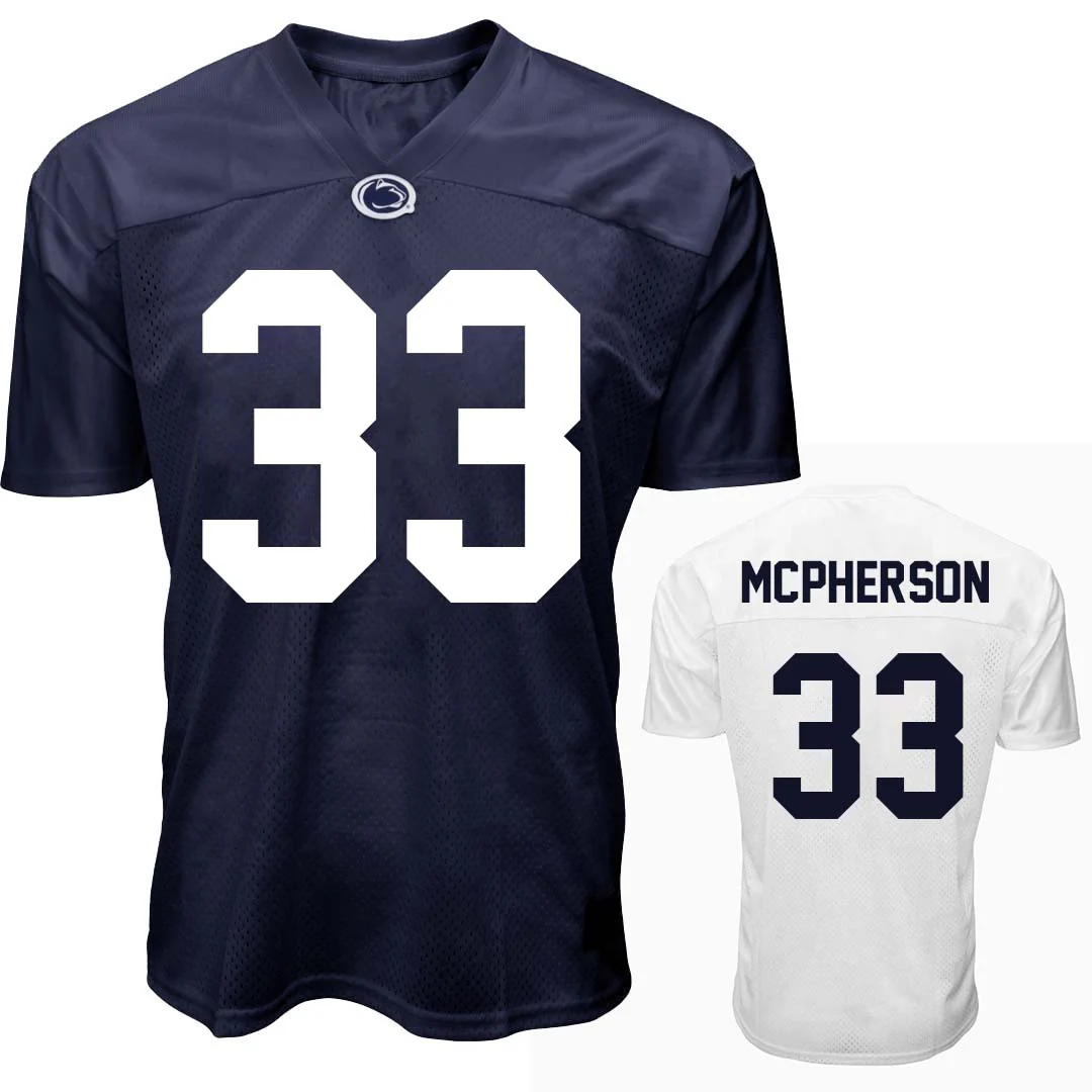 Penn State Youth NIL Alexander McPherson #33 Football Jersey