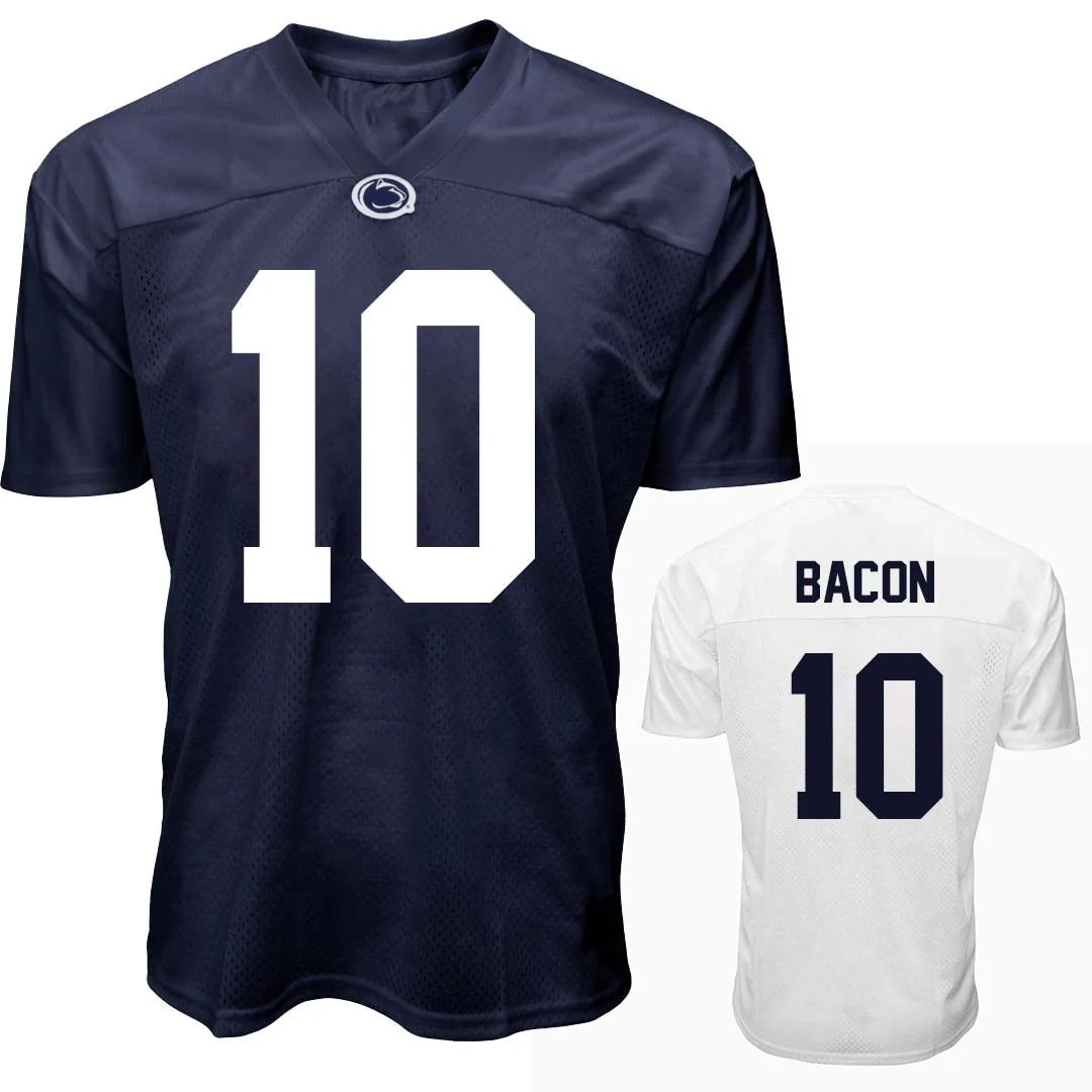 Penn State Youth NIL Caleb Bacon #10 Football Jersey